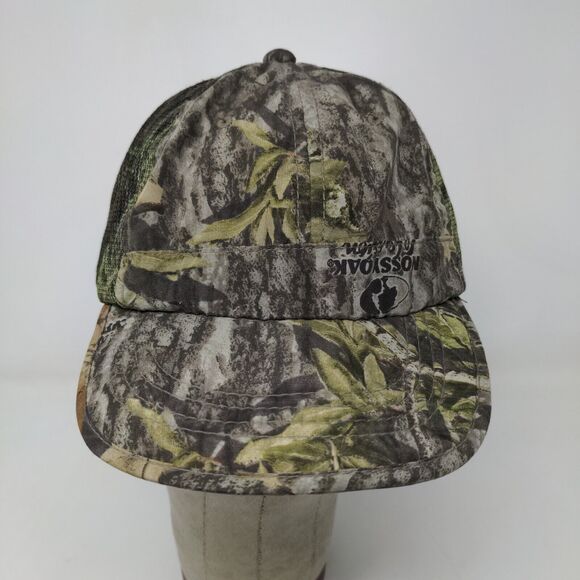 Mossy Oak Men's Slideback Camo Hat Green Brown OSFM Mesh Back - Picture 3 of 9